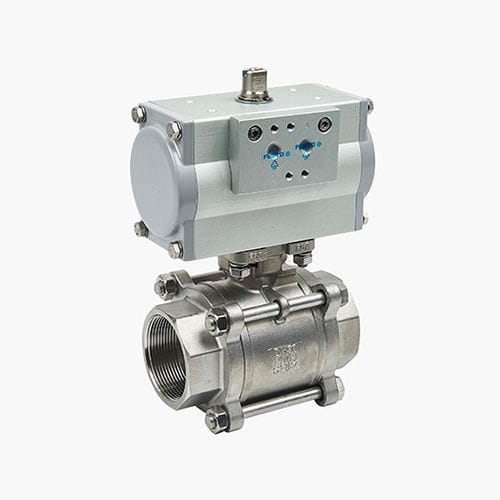 Клапан со сферическим золотником - Zhejiang Ouming Fluid Casting Industry Co., Ltd. - с пневматическим управлением / для регулировки / резьбовой
