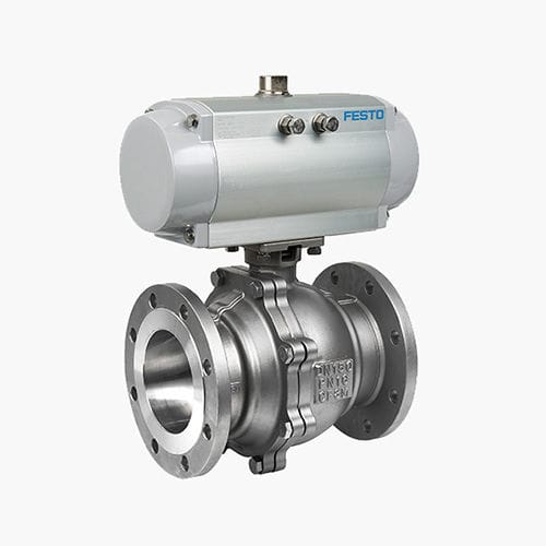 Клапан со сферическим золотником - Zhejiang Ouming Fluid Casting Industry Co., Ltd. - с пневматическим управлением / для регулировки / с фланцем