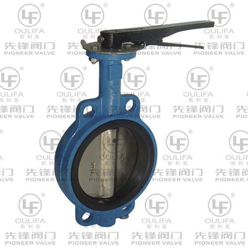 Клапан поворотный затвор - D71X - Wenzhou Pioneer Valve Co., Ltd. - с рычагом / с регулировкой расхода / для сточных вод