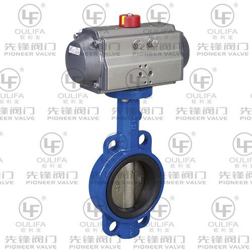 Клапан поворотный затвор - D671X - Wenzhou Pioneer Valve Co., Ltd. - пневматический / с регулировкой расхода / для сточных вод