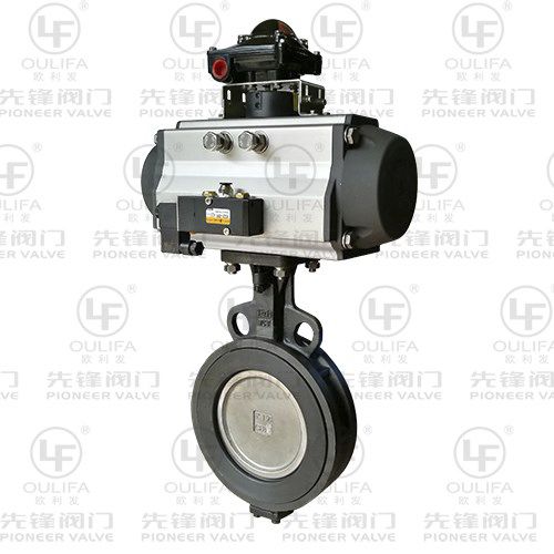 Клапан поворотный затвор - D672F-150Lb - Wenzhou Pioneer Valve Co., Ltd. - пневматический / с регулировкой расхода / для воды