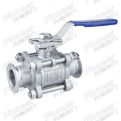Клапан со сферическим золотником - GU-25KF - Wenzhou Pioneer Valve Co., Ltd. - с рычагом / для контроля / для жидких пищевых продуктов и напитков