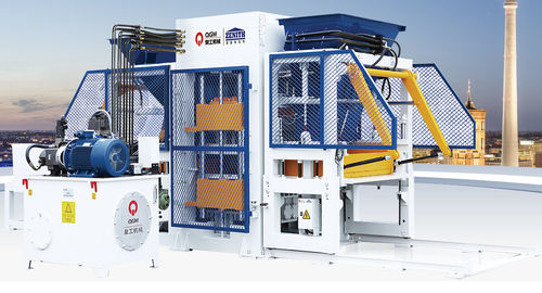 Машина для производства блоков из бетона - QT10 - Quangong Machinery Co., Ltd. - стационарная