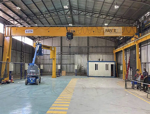 Полукозловой кран на рейке - Hangzhou Nante Machinery Co., Ltd. - воздушный / легкий