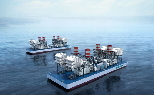 Турбинная электростанция - Siemens Energy - Power and heat generation - плавучая