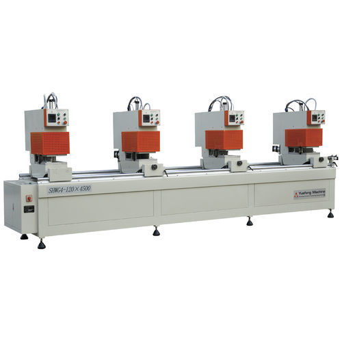Станок для сварки контролируемый PLC - SHWG4-120×4500 - JINAN YUEFENG MACHINERY CO., LTD. - автономный / для ПВХ / для профилей