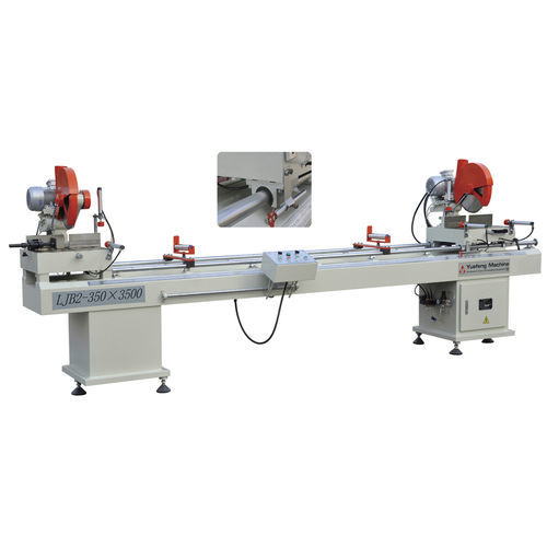 Пила с двойной вкладкой - LJB2-350×3500  - JINAN YUEFENG MACHINERY CO., LTD. - круговая / для алюминия / для ПВХ