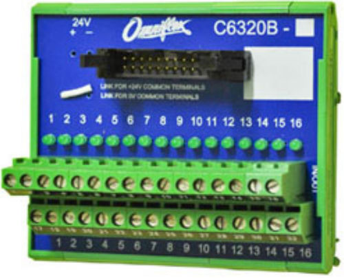 Клеммная колодка на DIN-рейке - C6320B-1 - Omniflex - с винтовым соединением / для реле / из пластмассы