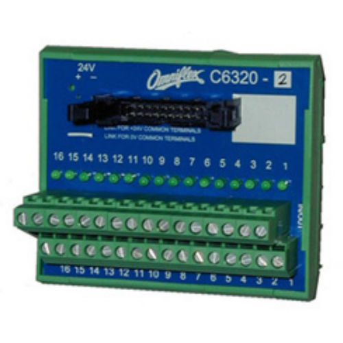 Клеммная колодка на DIN-рейке - C6322A - Omniflex - для реле / из пластмассы / мощности