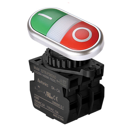 Пусковая кнопка IP65 - S2TR series - Autonics - вкл./выкл. / световая (светодиод) / двойная