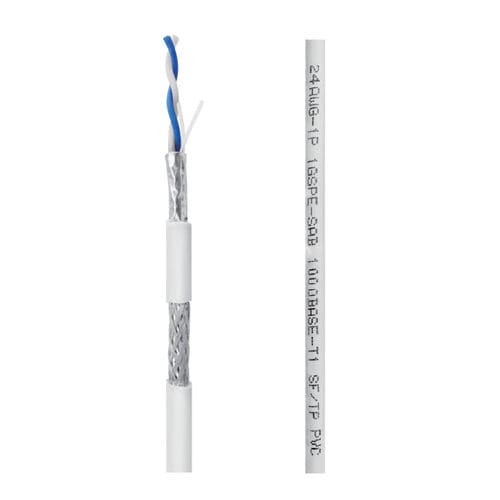 Однопарный электрический кабель - AWG24 - Ching Tai Electric Wire and Cable Co.,Ltd. - для передачи данных / Ethernet / с замедлителем пламени