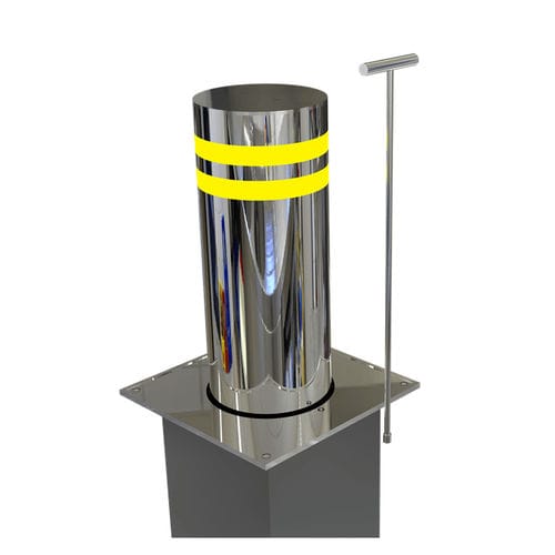 Полуавтоматический выдвижной столб - SST-SN219 - Security System - пневматический / из нержавеющей стали