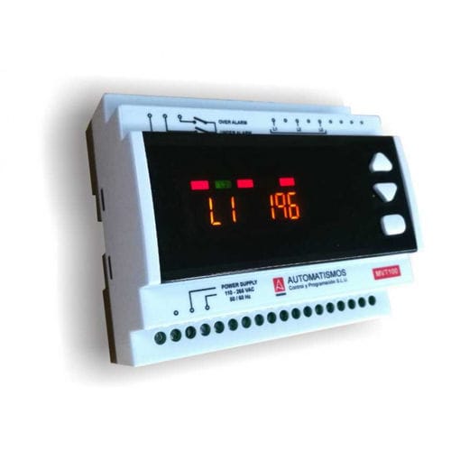 Цифровой вольтметр - MVT100 - Automatismos Control y Programación, S.L. - на DIN-рейке / AC / высокого напряжения