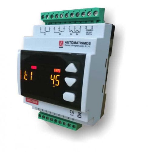 Цифровой таймер - MTDS04 - Automatismos Control y Programación, S.L. - многофункциональный / на DIN-рейке / встраиваемый