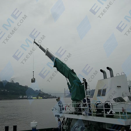Башенный кран на платформе - TaiXing Expansion Marine Equipment Company - со стрелой / телескопический / для использования на морских судах