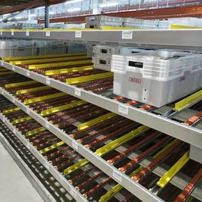 Динамический стеллаж - Nanjing Weida Logistics Equipment Company - для высоких нагрузок / с поддоном / из стали