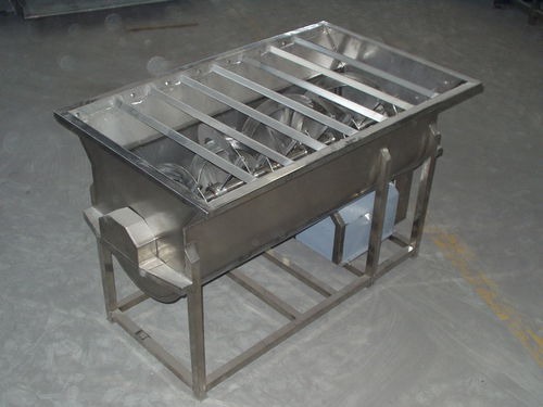 Мешалка с лентами - SJB - SHAOXING WALLEY FOOD MACHINERY CO., LTD. - импульсного действия / для овощей / двойная