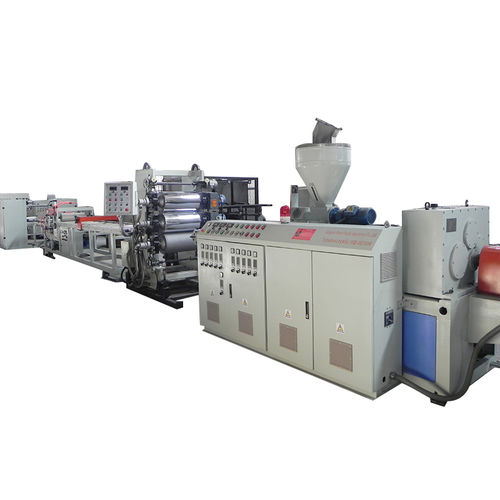 Экструзионная линия для пластин - Qingdao Weier Plastic Machinery Co., Ltd. - ленточная / для термопластмассы / для ПВХ