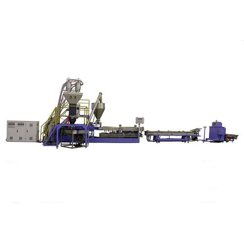 Экструзионная линия для гранулирования - Qingdao Weier Plastic Machinery Co., Ltd. - двойной шнек