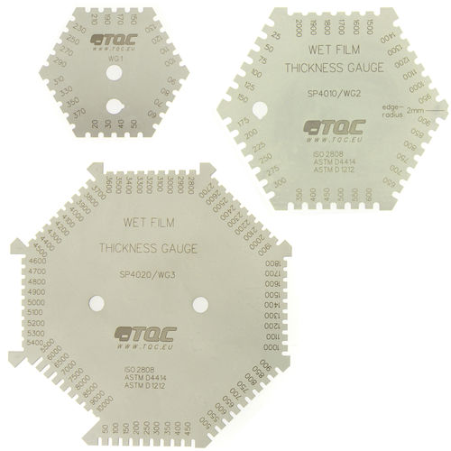 Толщиномер для влажной пленки - SP4000 series  - TQC Sheen BV - стационарный / шестиугольный / из нержавеющей стали