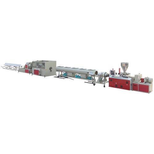 Экструзионная линия двойной шнек - ZHANGJIAGANG QING CHEN YU MACHINERY CO., LTD. - для труб / для ПВХ / для дренажных трубок