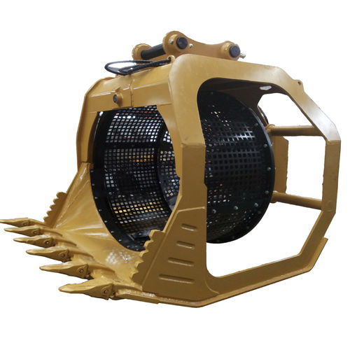 Просеивающий ковш - Xuzhou Shenfu Construction Machinery and Equipment Co., Ltd. - для гидравлического экскаватора / с 6 зубьями