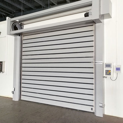 Ворота из алюминия - YUOU (LUOYANG) DOORS AND WINDOWS TECHNOLOGY CO., LTD. - рулонный / промышленный / для наружного использования