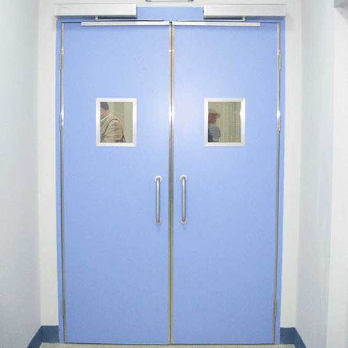 Ворота для чистого помещения - YUOU (LUOYANG) DOORS AND WINDOWS TECHNOLOGY CO., LTD. - створчатый / из нержавеющей стали / из алюминия