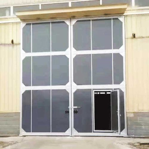 Промышленный ворота - YUOU (LUOYANG) DOORS AND WINDOWS TECHNOLOGY CO., LTD. - раздвижной / для использования в помещениях / для наружного использования