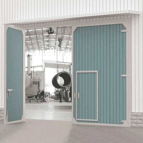Промышленный ворота - YUOU (LUOYANG) DOORS AND WINDOWS TECHNOLOGY CO., LTD. - створчатый / из стали / из стекла
