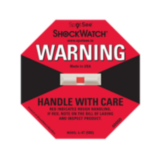 Этикетка для обнаружения ударных воздействий и перекоса - ShockWatch - SpotSee - не поддающаяся фальсификации / для электронного компонента / для медицинского прибора