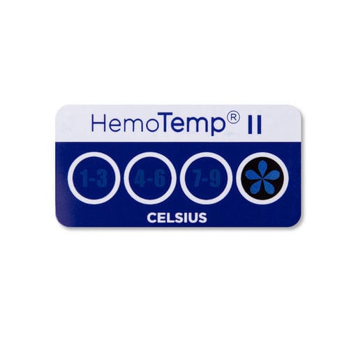 Индикатор для измерения температуры - HEMOTEMP II - SpotSee - времени / этикетка / нереверсивный