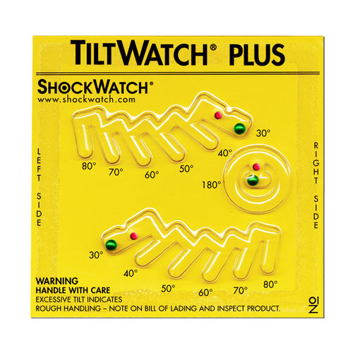 Индикатор наклона - TiltWatch® Plus  - SpotSee - этикетка / простой в установке / нереверсивный