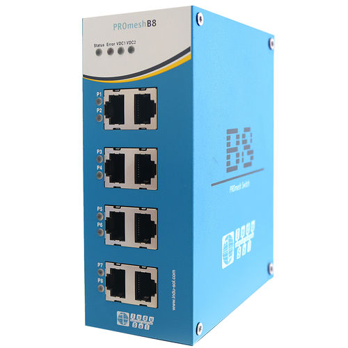 Промышленный коммутатор Ethernet - PROmesh B8 - Indu-Sol GmbH - управляемый / 8 портов / Ethernet TCP/IP