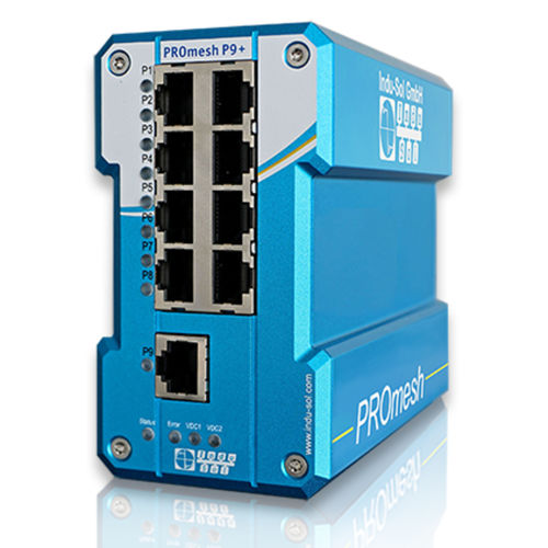 Коммутатор Ethernet для промышленных автоматических систем - PROmesh P9+ - Indu-Sol GmbH - управляемый / 9 портов / Ethernet TCP/IP