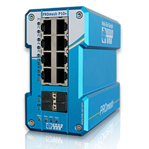 Передовой коммутатор Ethernet - PROmesh P10+ - Indu-Sol GmbH - управляемый / 10 портов / Ethernet TCP/IP