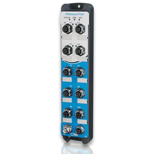 Коммутатор Ethernet IP67 - PROmesh P10X - Indu-Sol GmbH - управляемый / 12 портов / Ethernet TCP/IP