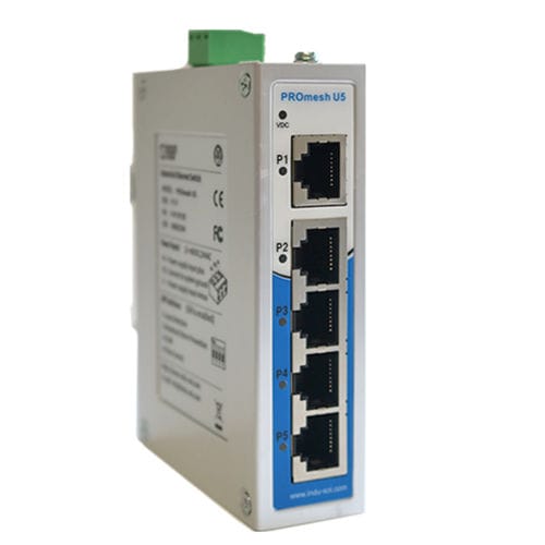 Неуправляемый коммутатор Ethernet - PROmesh U5 - Indu-Sol GmbH - 5 портов / ProfiNet / на DIN-рейке