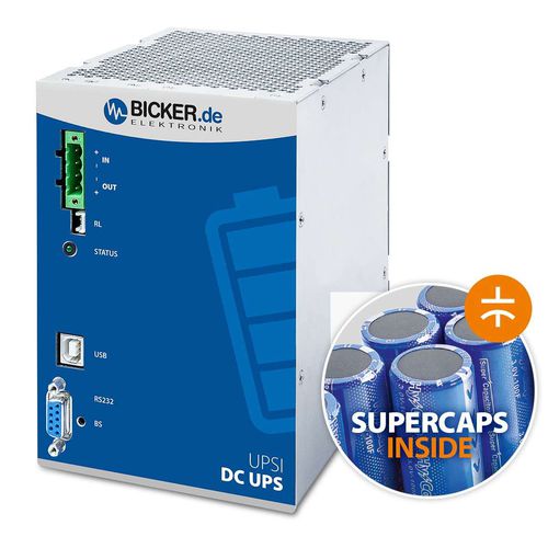 ИБП 24 В - UPSI-2412DP2 - Bicker Elektronik GmbH - с суперконденсатором / модульный / компактный
