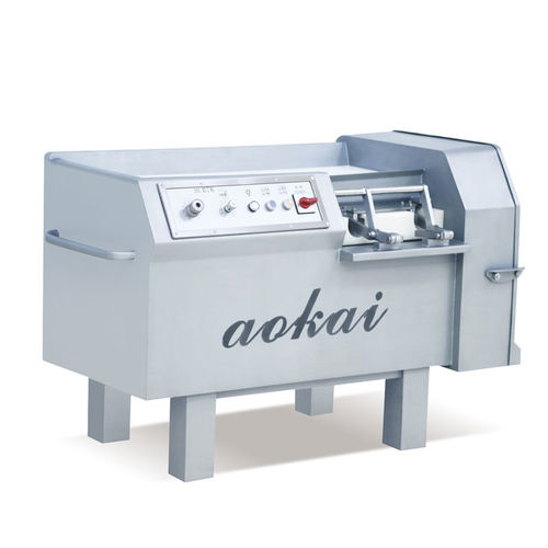 Машина для нарезания на кубики для мяса - AKQ series - Foshan Aokai machinery Technology Co.,Ltd - из нержавеющей стали / компактная / автоматическая