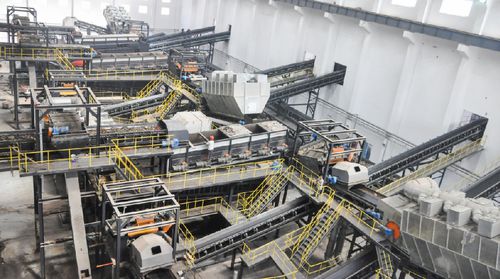 Станция обработки отходов стекло - Yinchuan - Suzhou JONO Environmental Technology Co., LTD - промышленная / автоматизированная / с разделителями