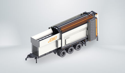 Мобильное грубое сито - Suzhou JONO Environmental Technology Co., LTD - для сухого грохочения / для мокрого грохочения / для переработки