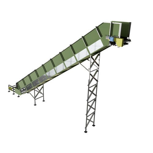 Цепной конвейер - BESA Equipment - для сыпучих веществ / для высоких нагрузок / для перерабатывающей промышленности