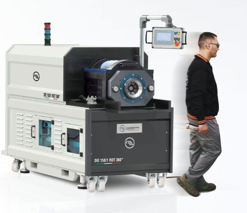 Формовочная машина торца трубы - DIE 150/1 ROT 360° - Industrial Manufacturing Machines srl - для труб / для металла / для муфты