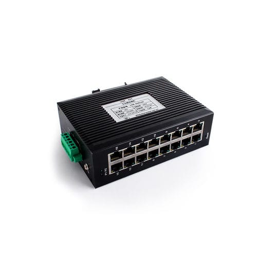 Неуправляемый коммутатор Ethernet - USR-SDR160 - Jinan USR IOT Technology Limited - 10/100BaseT(X) / 16 портов / монтируемый на DIN-рейке