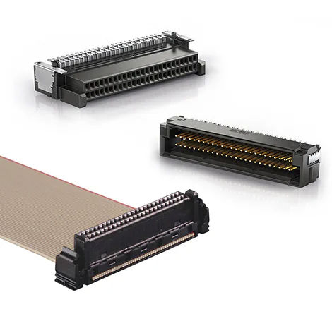 Соединитель для передачи данных - ERNI MicroCon - TE CONNECTIVITY - PCB / SMT / прямой