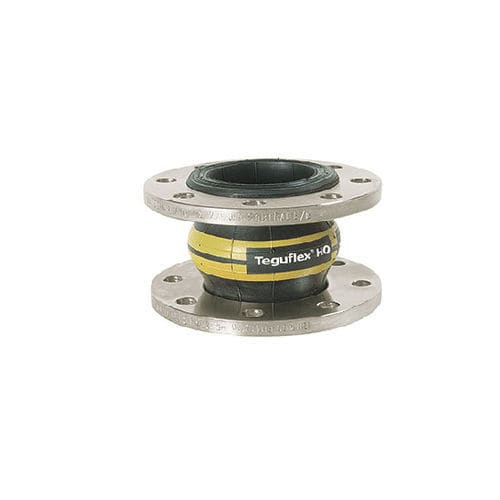 Компенсатор линейного расширения из каучука - TEGUFLEX® P HO - Trelleborg Expansion Joints - круглый / с фланцем / для воды