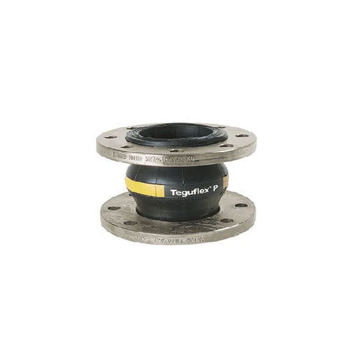 Компенсатор линейного расширения из каучука - TEGUFLEX® P - Trelleborg Expansion Joints - круглый / с фланцем / для воды