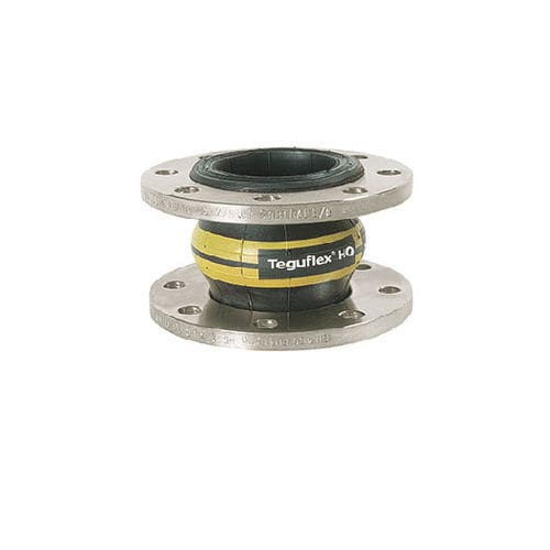 Компенсатор линейного расширения из каучука - TEGUFLEX® W HO - Trelleborg Expansion Joints - круглый / с фланцем / для воды