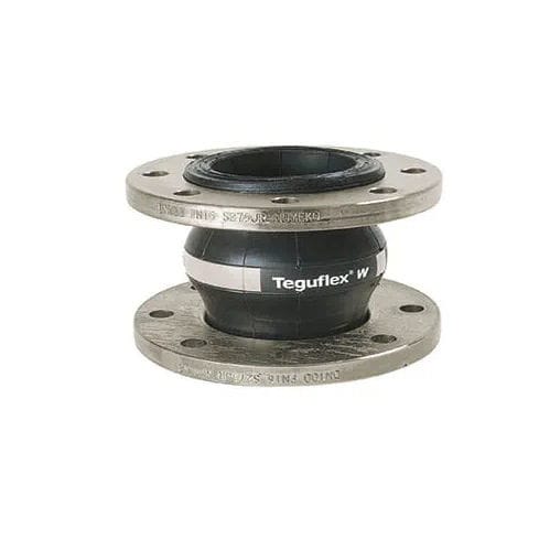 Компенсатор линейного расширения из каучука - TEGUFLEX® W - Trelleborg Expansion Joints - круглый / с фланцем / для пищевой промышленности
